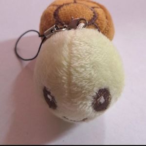 BROWN Turtle Plushie w/ phone strap